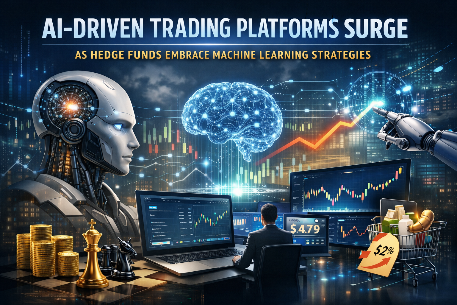 AI-Driven Trading Platforms Surge as Hedge Funds Embrace Machine Learning Strategies